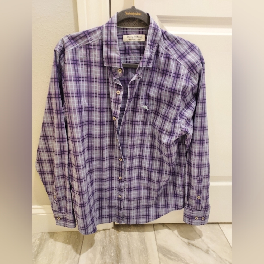Mens medium purple tommy bahama button down